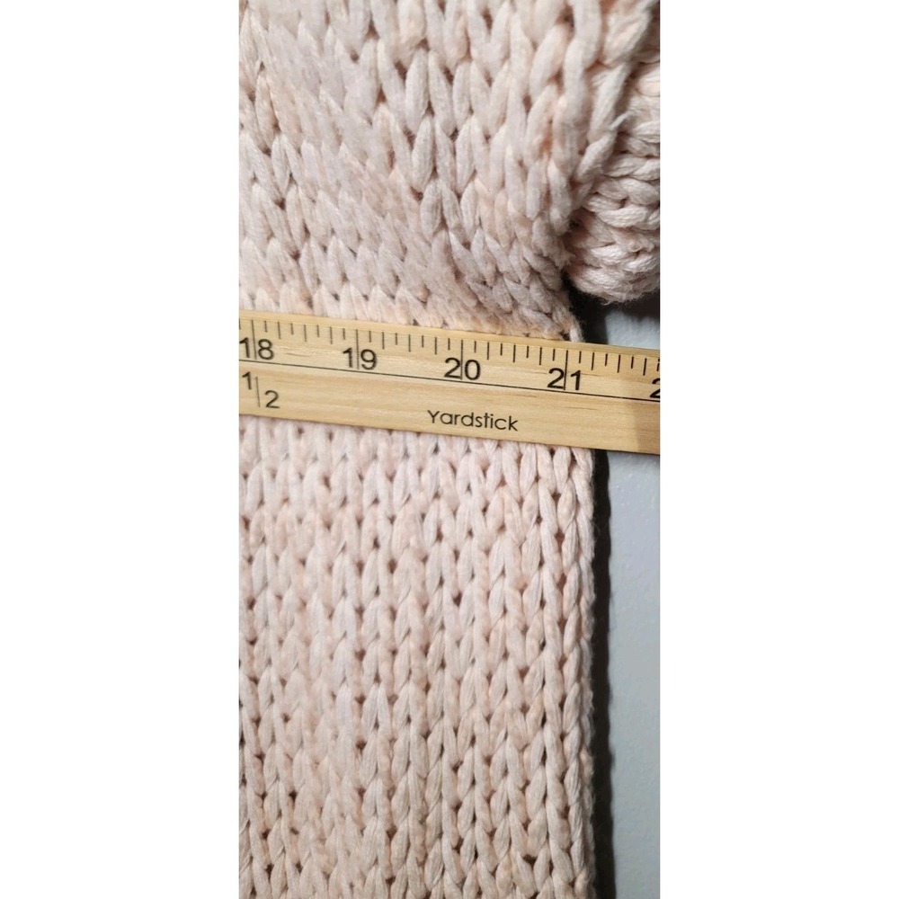 Free People Waterfront Womens Sz XSMALL Cardigan Sweater Peach Sweater Long Hood - Picture 6 of 7